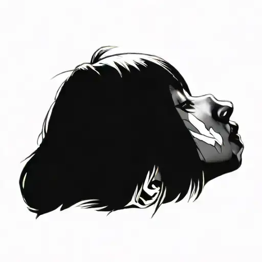 Black And White Anime Girl Gore Horror Gothic Junji Ito Style