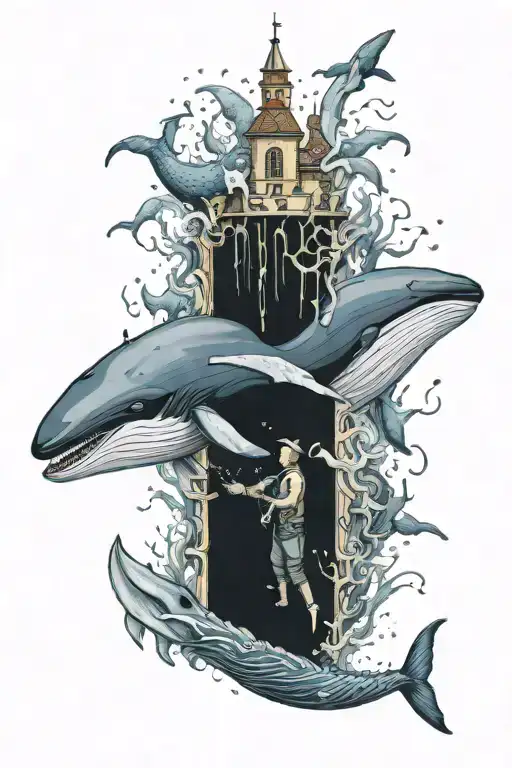 Whale And Diver