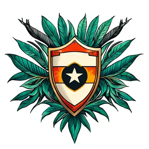 Rhodesia And Australia Tribal Shield