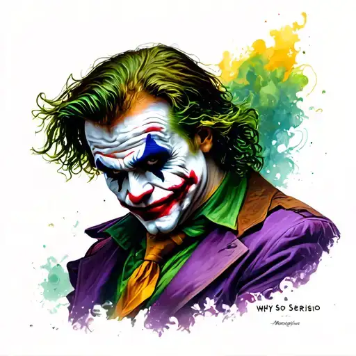 Joker Heath Ledger Joker Why So Serious