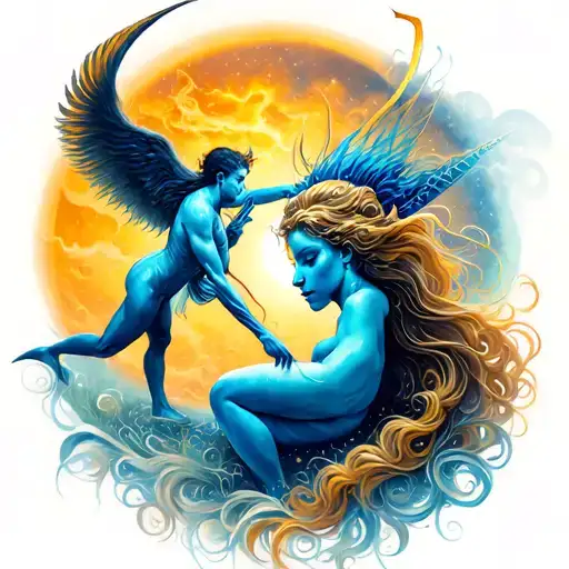 Sagittarius And Aquarius Zodiac Signs Battling Together