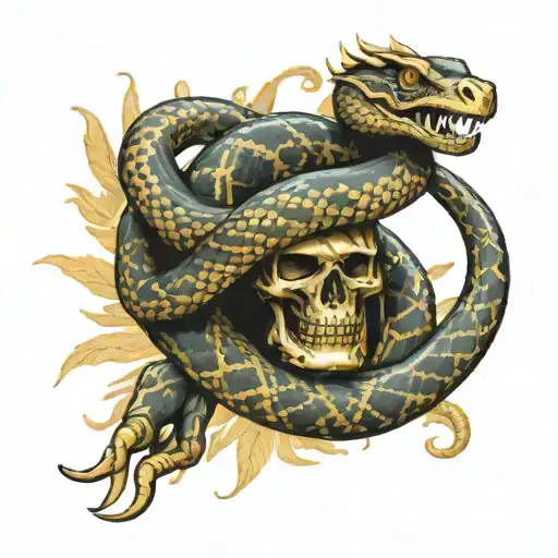 Molon Labe With Don't Tread On Me Snake Wrapped