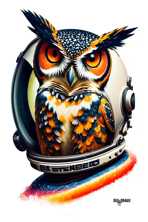 Deja Entendu Album Cover With An Owl Inside The Astronaut Helmet