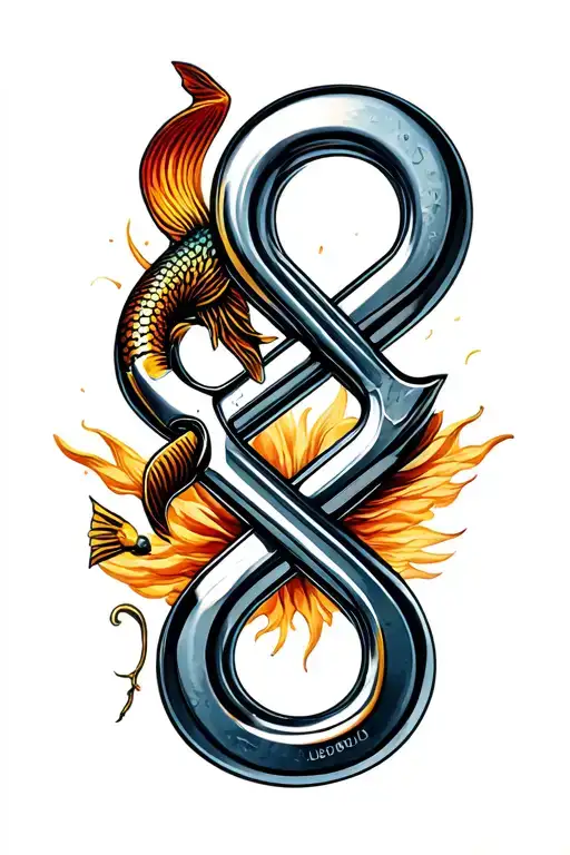 Fishing Pole Figure 8 Racing Car Wrench Intertwined