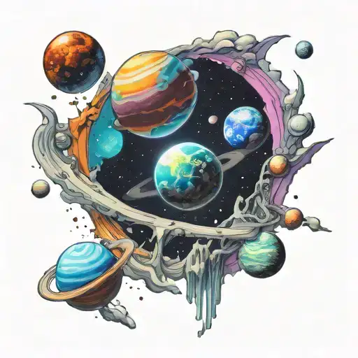 Bipolar Disorder And Space With Planets