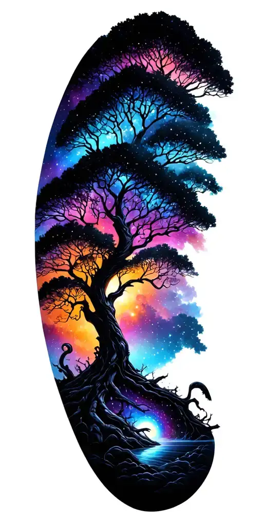 Tree Of Life Galaxy Background