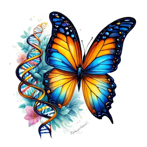 Butterfly Bow With Dna Helix