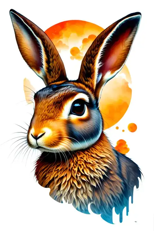 Hare For A Manly Tattoo Design