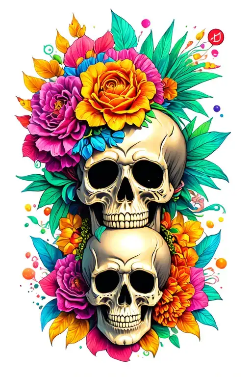 Candy Skulls Aztec Forearm Sleeve