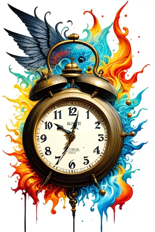 A Dangerous Life With An Clock Face