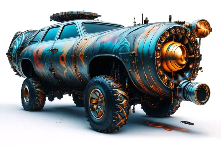 Deep-submergence Vehicle On Blank Background