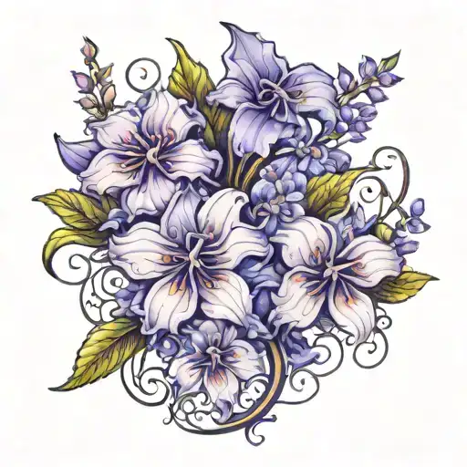 Flower Trail Purple Flowers