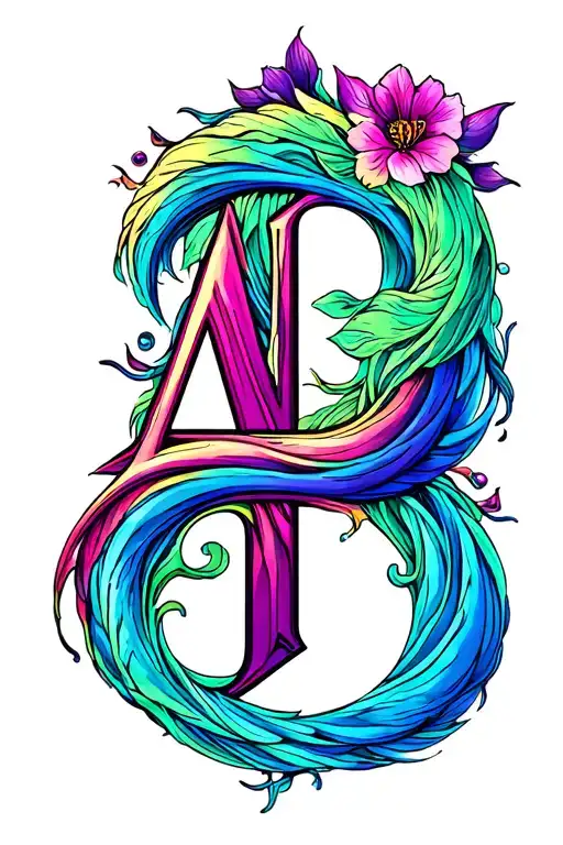 Initial A And P Intertwined