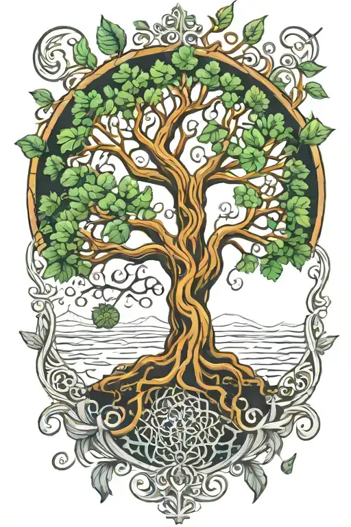 Indian Celtic Tree Of Life