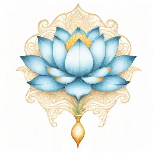 Dark Intergaltic Space Lotus Flower