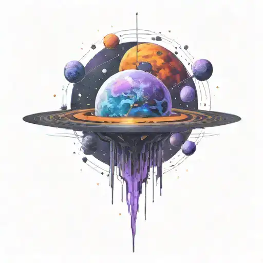 Use Darkest Colors To That Resemble Deep Space More Purple And No Orange