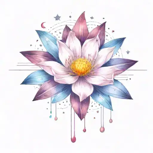 Add More Stars Surrounding The Flower And Other Space Themed Objects