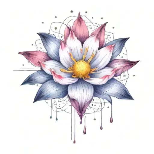 Add More Stars Surrounding The Flower And Other Space Themed Objects