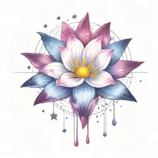 Add More Stars Surrounding The Flower And Other Space Themed Objects