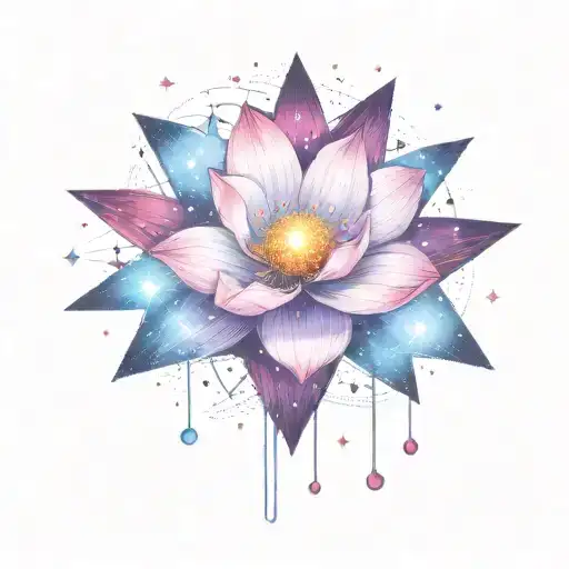 Add More Stars Surrounding The Flower And Other Space Themed Objects