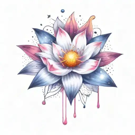 Add More Stars Surrounding The Flower And Other Space Themed Objects