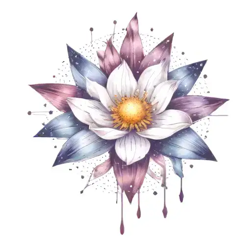 Add More Stars Surrounding The Flower And Other Space Themed Objects