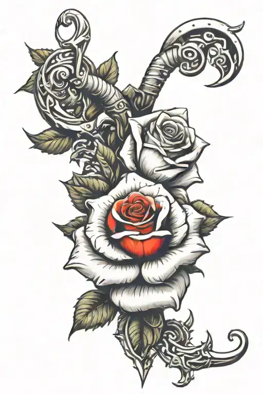 Warrior Aries Symbol Roses Resilience Growth Strength