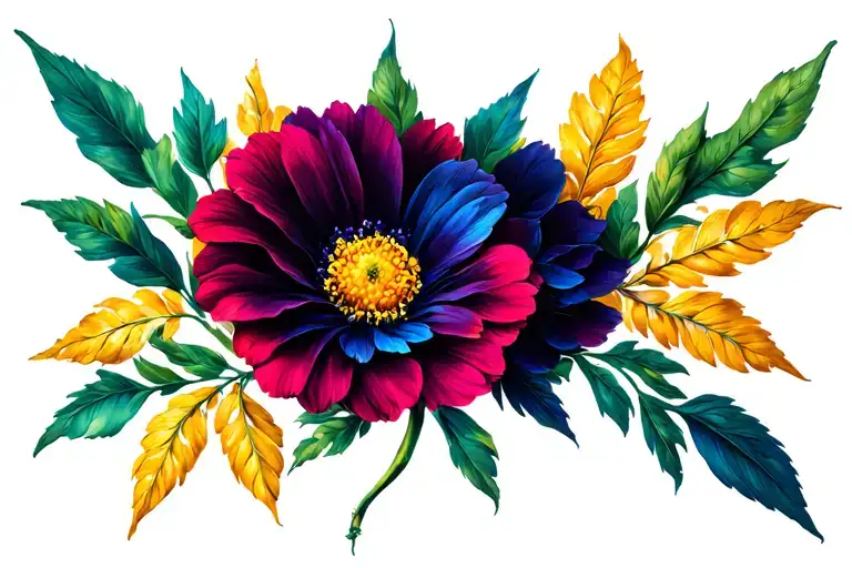 Flower From The Collar Bone To The Breast