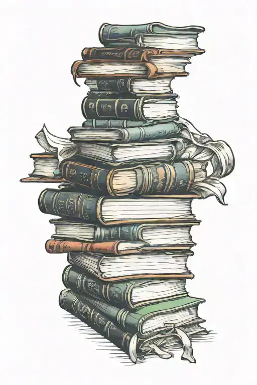 Stack Of Books Stacked