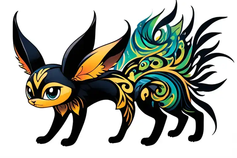 Tribal Umbreon Looking