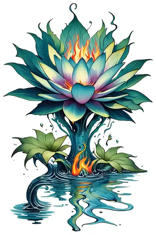 Demons Gods Fire Water Lily