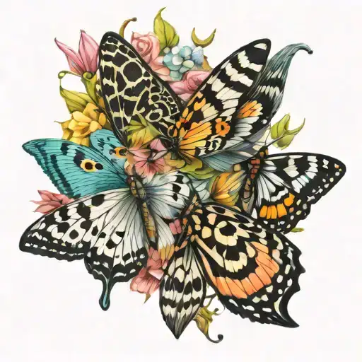 Lilles Woth Moths Flying