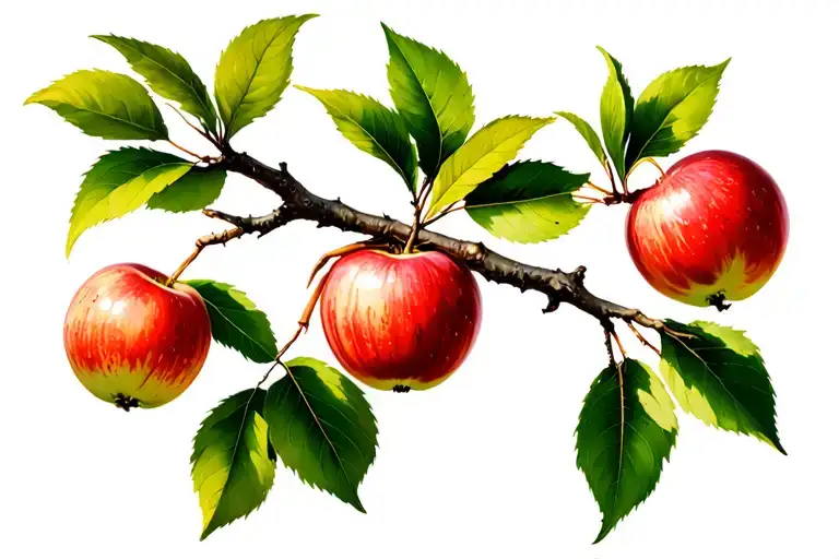 Tree Branch With Crabapple