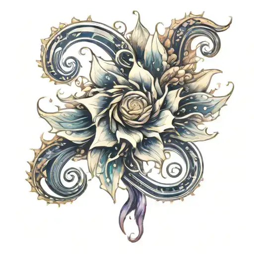 Galaxy Spiral Flower