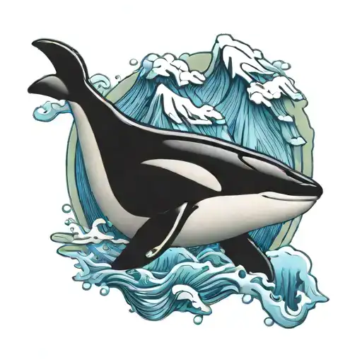 Orca And Iceberg