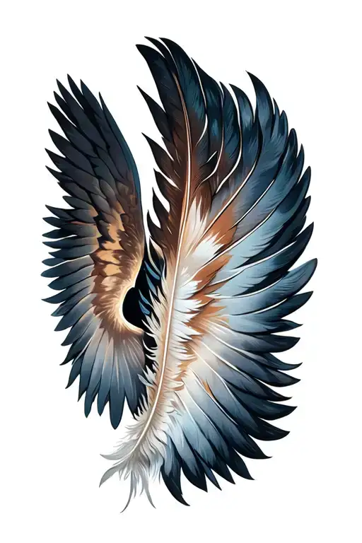 Feather Angel Wings