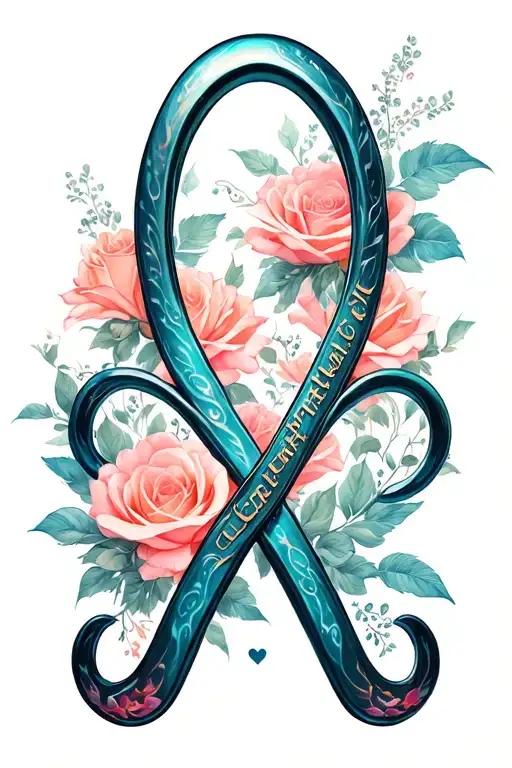 Infinity Symbol With Name And Love Design