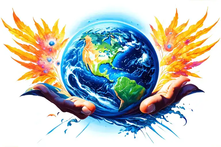 Planet Earth Fragile Colour