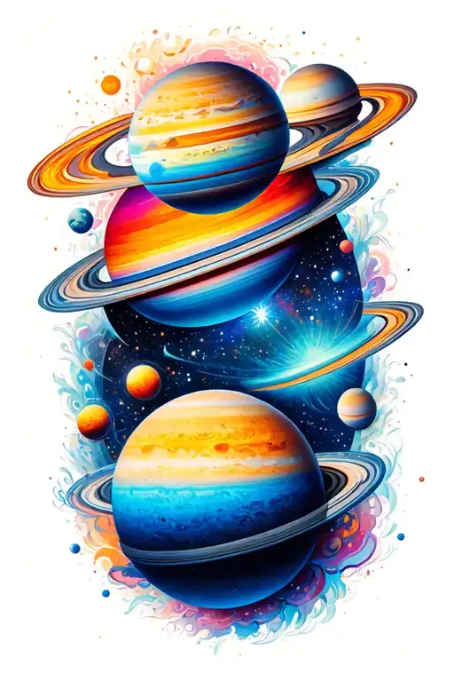 Colorful Cosmic Planets