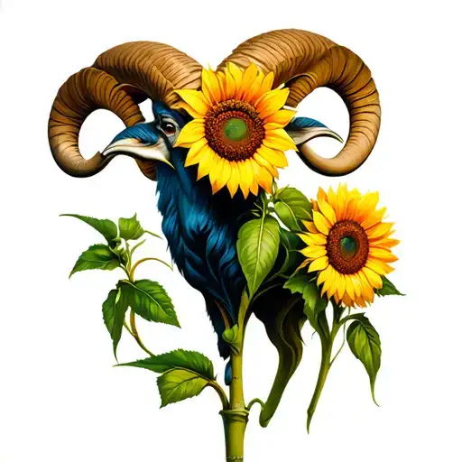 Sunflower Aries Ram