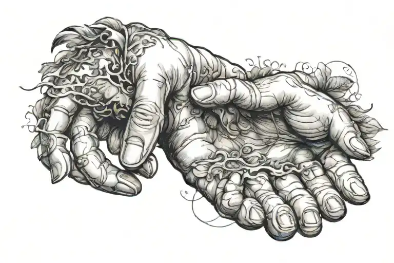 Creation Of Adam Hands