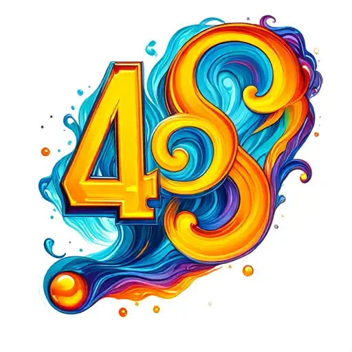 Synesthesia With Number In Petrol 497