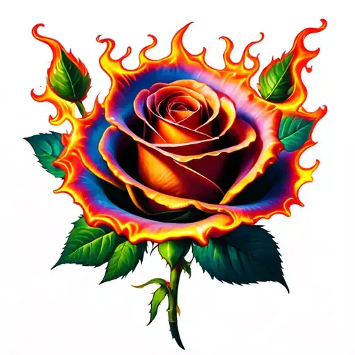 Flaming Rose