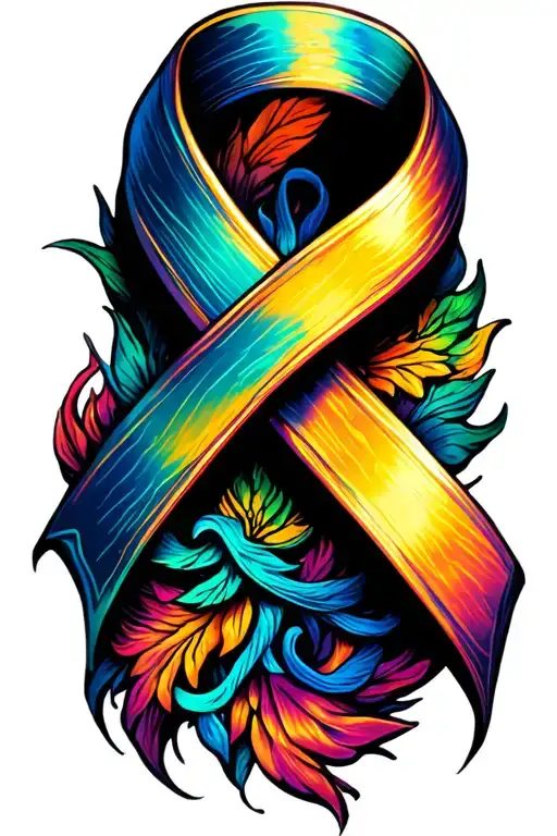 Heavy Metal Cancer Ribbon