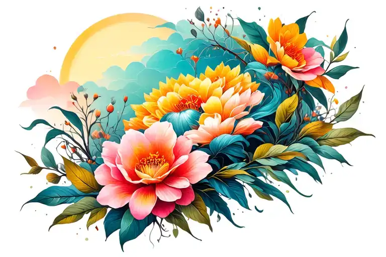 Background Mural Peaceful