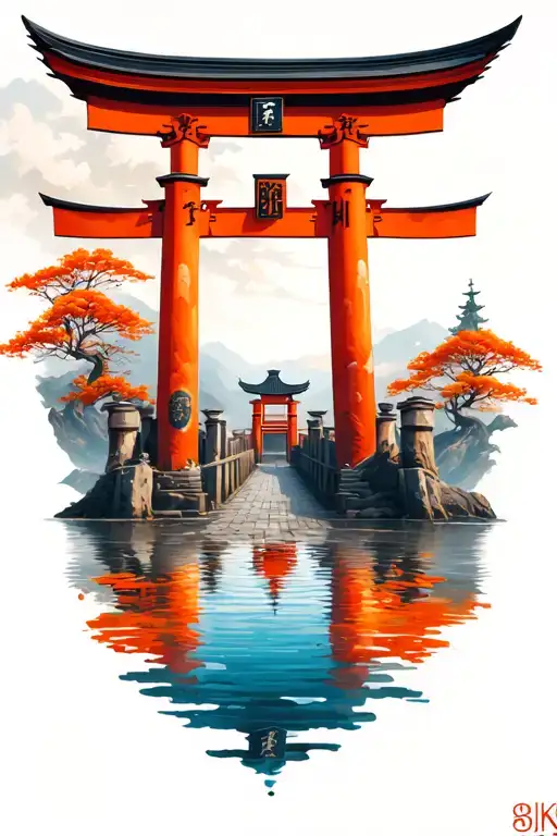 Torii Gate Leading