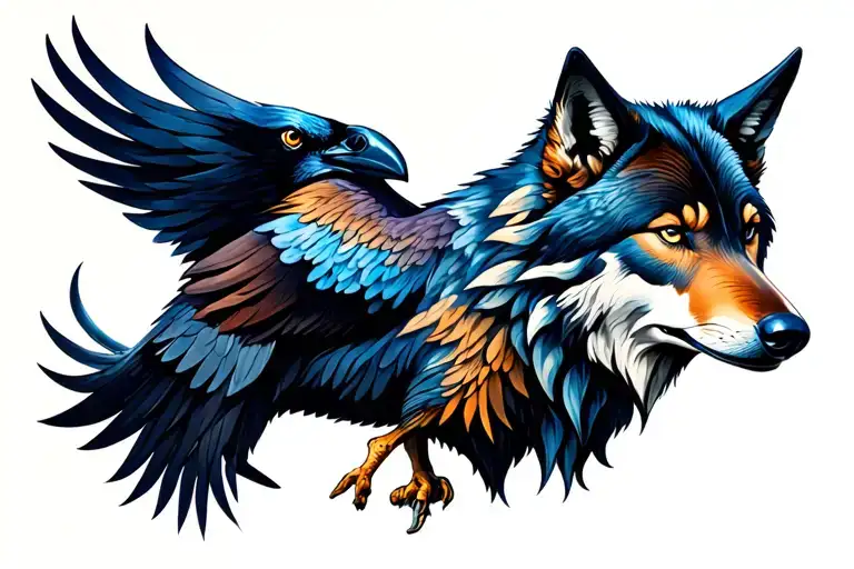 Wolf And Raven