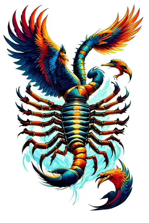 Scorpion Et Phoenix Soaring