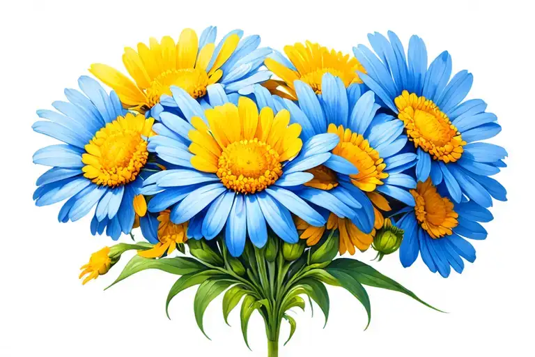 The Name Jean Faith With Realism Yellow Osteospermum Flowers Intertwined