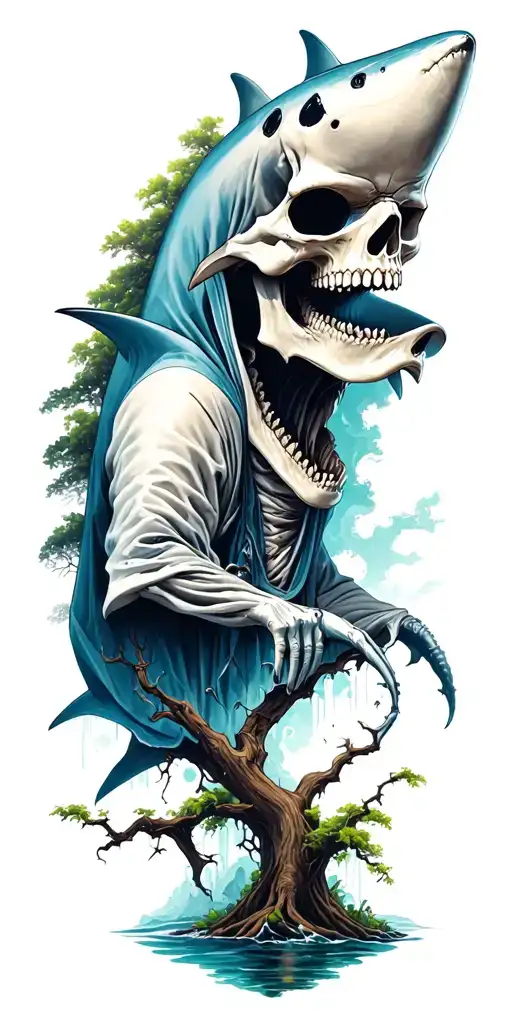 Skull Grim Reaper Minotor Shark Trees